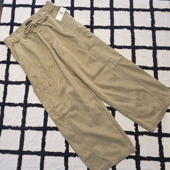 NEW Sanctuary M Bamboo green Area Pants Cargo Pockets Drawstring Waist - Picture 7 of 12